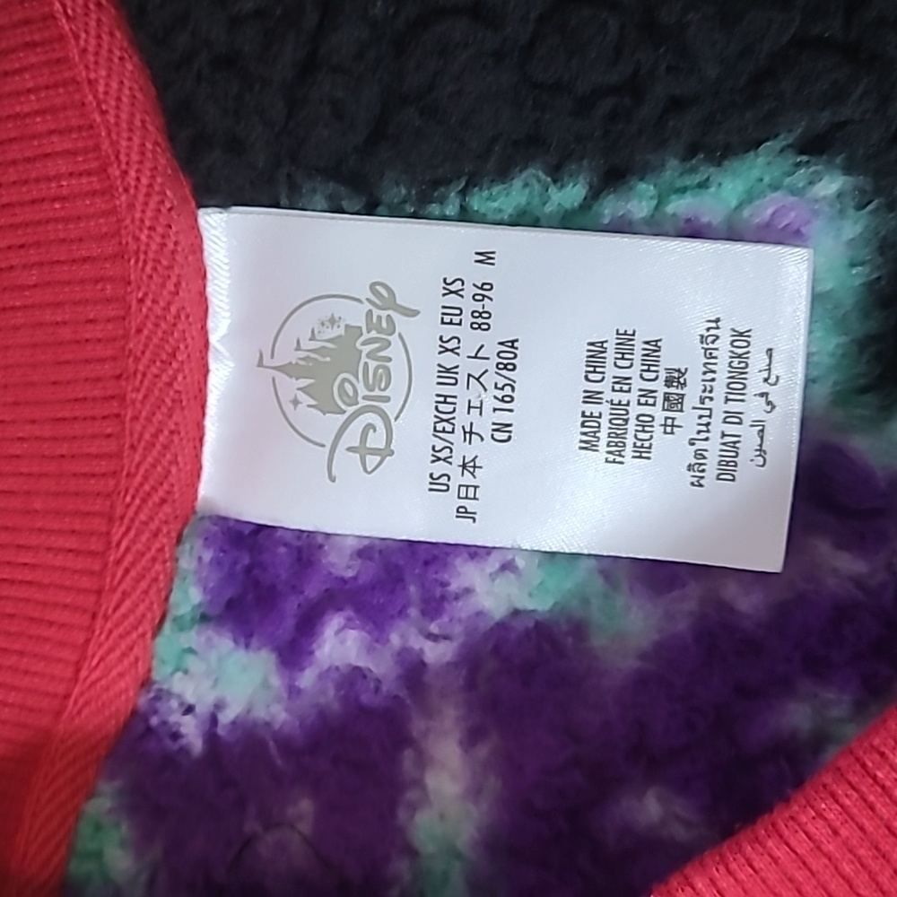 Disney Multicolor Starwars Sherpa  Sweater with Red Trim Soze Xs - Picture 2 of 6